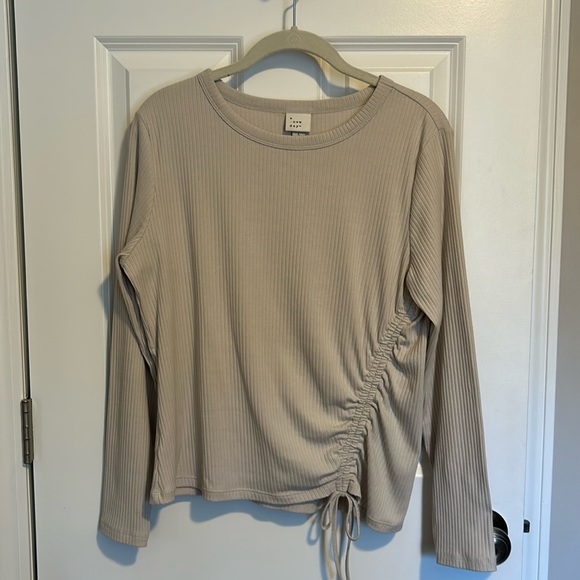 a new day Tops - A New Day Ribbed Long Sleeve Tee